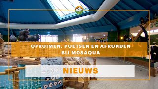 Opruimen, poetsen en afronden bij Mosaqua