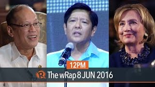 Marcos electoral protest, Aquino on Abaya, Clinton | 12PM wRap