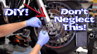 How to Change the Front Fork Fluid-Oil on a Harley-Davidson