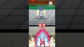 SSJ blue kaiokin Goku vs xeno vegeto in legend fighter|#goku #shorts #vegeta