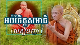 អប់រំចិត្តសមាធិ (សន្សំបញ្ញា) l សម្ដេចព្រះព្រហ្មរតនមុនី ពិន សែម