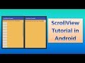 ScrollView Tutorial in Android,#63