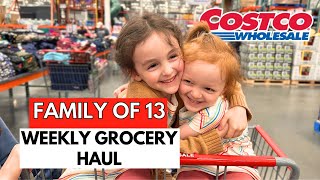 FAMILY OF 13❤️HUGE 4 DAY COSTCO GROCERY HAUL! (DAB of OUR CO-OP)