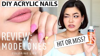 DIY ACRYLIC NAILS! (Modelones Review)