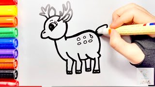 [CUTE ANIMALS] How To Draw Deer and Owl With Short Facts