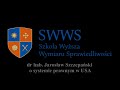 dr hab. Jarosław Szczepański - o systemie prawnym w USA