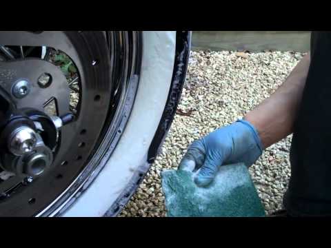 Delboy's Garage, Harley white wall tires cleaning tip Delboy's Garage, Harley white wall tires cleaning tip