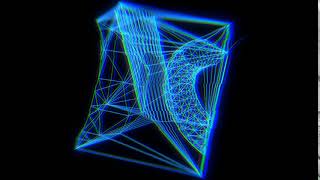 retro wireframe animation
