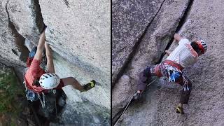 357 (aka Angel) 5.13b trad climb Greens Cliff, NH