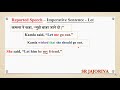 direct and indirect speech with let let imperative sentences direct and indirect speech