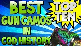 Top 10 "WEAPON CAMOS" in COD HISTORY (Top Ten - Top 10) | Chaos