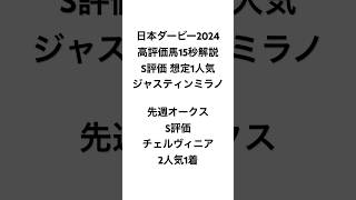 イスラボの日本ダービー2024高評価馬解説 ジャスティンミラノ編 #競馬 #競馬予想 #日本ダービー #東京優駿 #イスラボ #blingbangbangborn #shorts