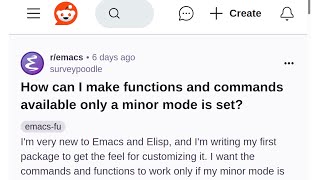 Emacs Buffer Local Functions