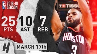 Chris Paul Full Highlights Rockets vs Timberwolves 2019.03.17 - 25 Pts, 10 Ast, 7 Reb!