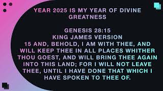 My Year Of Divine Greatness 1/1/2025 - Pastor Mercy Komolafe