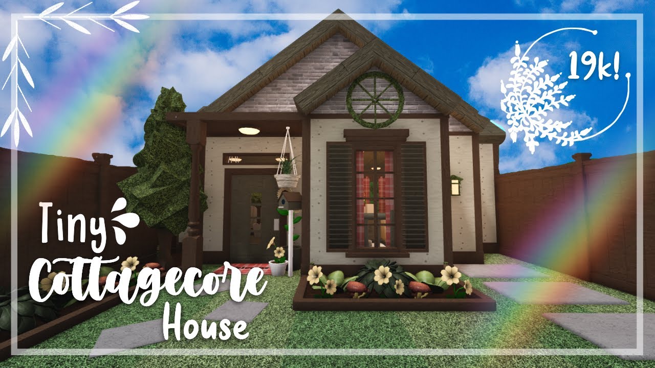 Roblox Bloxburg: No Gamepass Tiny Cottagecore House 🍄🌻 | Speed Build ...