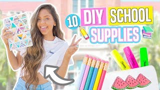 10 DIY BACK TO SCHOOL SUPPLIES! Notebooks, Pencil Cases & Decor!