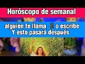 HORÓSCOPO SEMANAL - UN LLAMADA O UN MENSAJE INESPERADO 🙂 EN TU MANOS ALGUIEN 😌 qué harás? #tarot