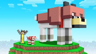 I Upgraded My GIANT PET STATUE In Our Minecraft World!