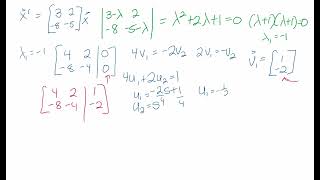 DE System with Generalized Eigenvector