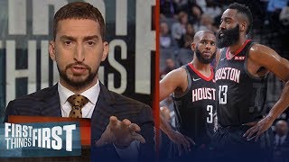 ‘The Chris Paul and James Harden tension is real’ - Nick Wright | NBA | FIRST THINGS FIRST
