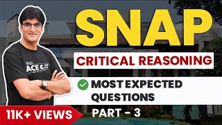 SNAP Critical Reasoning: Master Strong & Weak Arguments, Cause & Effect | Must Solve Questions