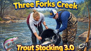 Three Forks Creek Trout Stocking #3 (3/20/26)