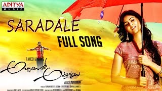 Saradale Full Song || Naga Shourya, Palak Lalwani || Abbayitho Ammayi Songs