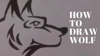how to draw a tribal wolf - how to draw wolf tribal tattoo design