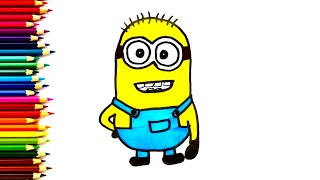How to draw minion for kids | easy minion drawing step by step