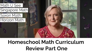 4 Great Homeschool Math Curriculum
