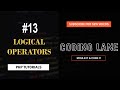 Logical Operators In PHP | PHP Tutorial For Beginners – Coding Lane