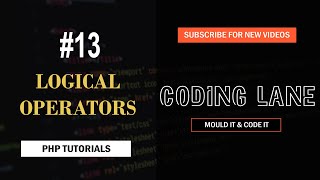 Logical Operators In PHP | PHP Tutorial For Beginners – Coding Lane