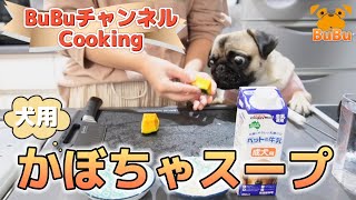 簡単！犬用かぼちゃスープを作ろう【パグ犬BuBuチャンネルクッキング】