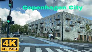 4K Lyngby City To Copenhagen City Center || 4K Denmark