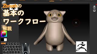 Zbrushの基本のワークフロー解説