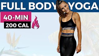 40-MIN POWER YOGA WORKOUT (yoga flow for weight loss, full body workout, balance, flexibility, abs)