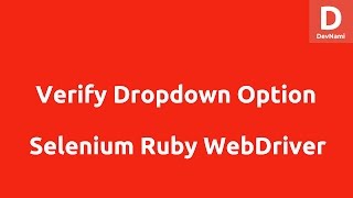 Selenium Ruby Verify Dropdown option