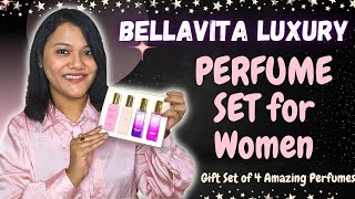 Bellavita Luxury Perfume Gift Set for Women ! - Set of 4 Amazing Perfumes For ALL Moods & Ocassions!