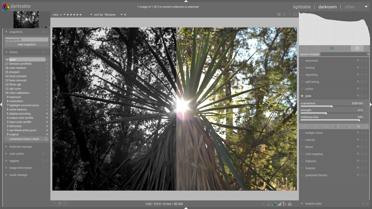 Darktable Edit 007 Youtube