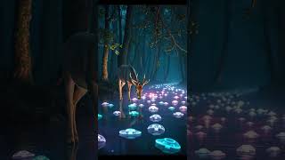 Magical Deer Transformation in a Glowing River | Ethereal Forest Cinematic