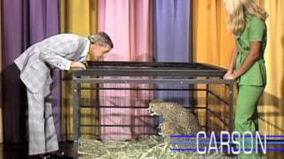 Johnny Carson Jumps into Ed McMahon's Arms