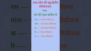 उत्तर प्रदेश की बहुउद्देशीय परियोजनाएं |😇#gk #easytrick #viral #trending #hindi #tricks #shorts