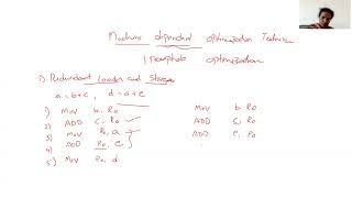 Machine dependent optimization techniques