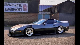 custom c4 corvette ! bagged straight piped take off bsm