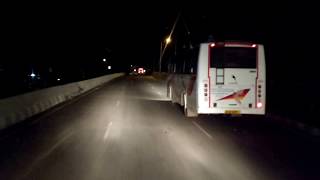 TSRTC VOLVO B11R overtaking APSRTC Super Luxury.