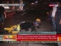 BT: Rider sa QC, sugatan nang sumemplang ang motorsiklo dahil sa nakakalat na sako