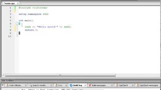 C++ Tutorial 2 : Hello World! Program