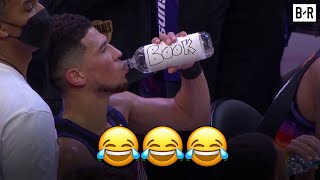 Devin Booker's Custom Water Bottle Goes Viral During Game 1 Of Finals