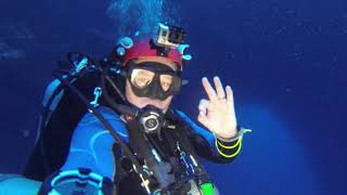 60m dive through the Arch at the Blue Hole, Dahab